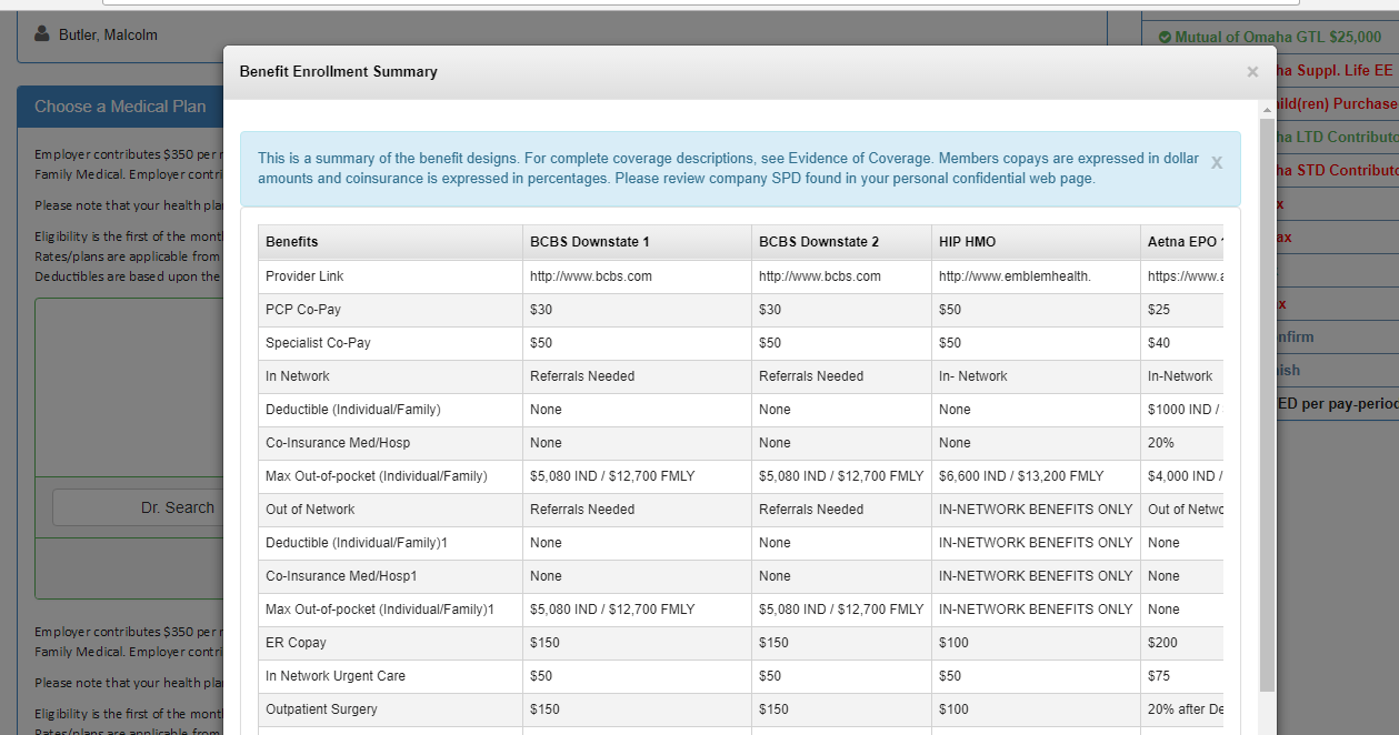 Benefit Wizard Enrollment System